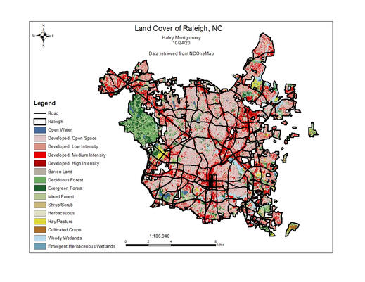 NLCD of Raleigh, NC